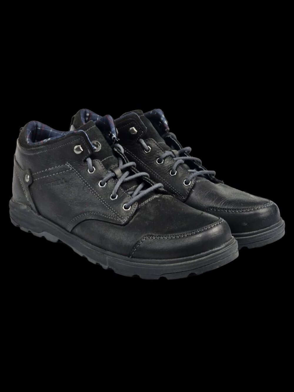 Merrell Men's Brevard Chukka Boots J49505 Black US 14 Leather EUC